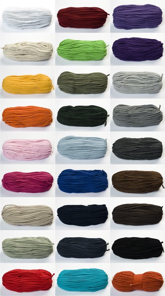 Dik Katoenen Touw 6mm x 50m - Natuurlijk Crèmekleurig Koord voor Handwerk en Tuinieren