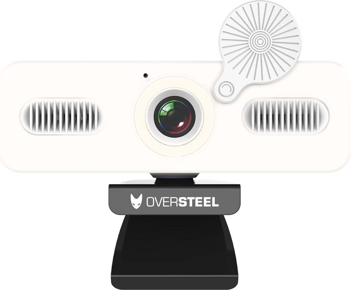Bulat Webcam 1080P Full HD met microfoon en lichtring, 60fps, USB 2.0, videobellen, opnemen, vergaderen, PC/Mac/Laptop/Tablet/Chromebook thumbnail 5