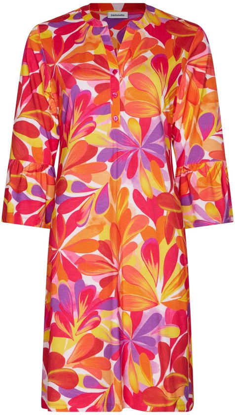 Pastunette - Jurk - Tropic Oasis - Viscose - Roze/Oranje - Maat 40