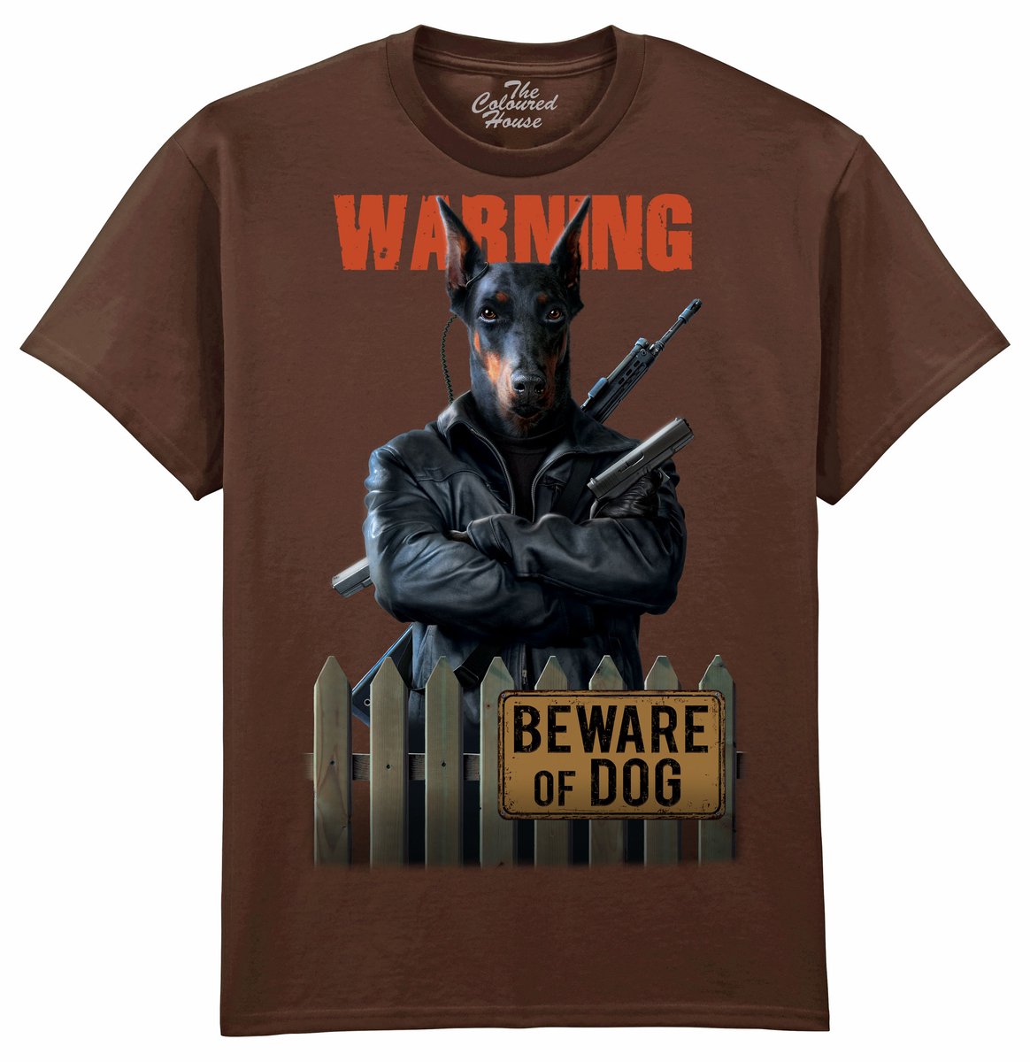Beware Of Dog - Dobermann The Coloured House T-shirt L
