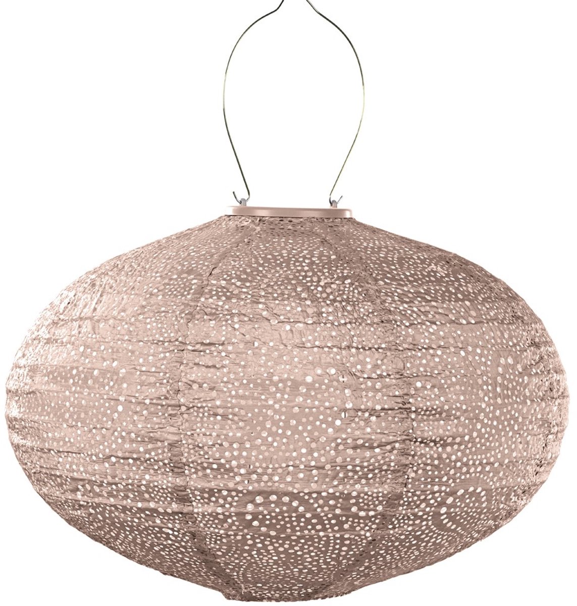 Lumiz Solar Tuinverlichting - Lampion op zonne energie - Oval - 40 cm - Goud