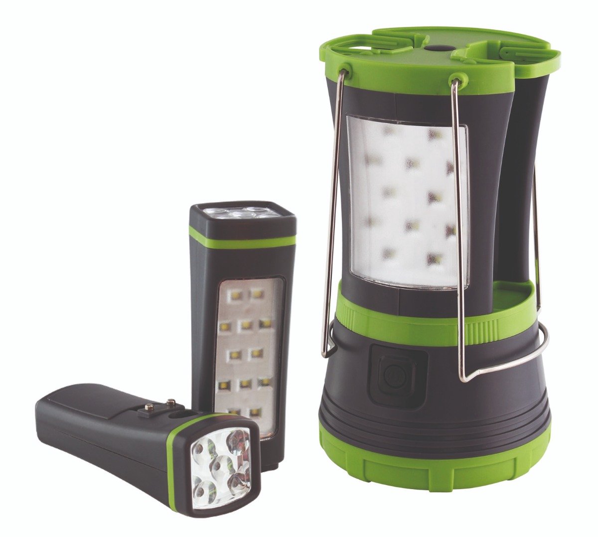 Eurotrail Campinglamp Multi Light Oplaadbaar - 500L - Antraciet/Groen