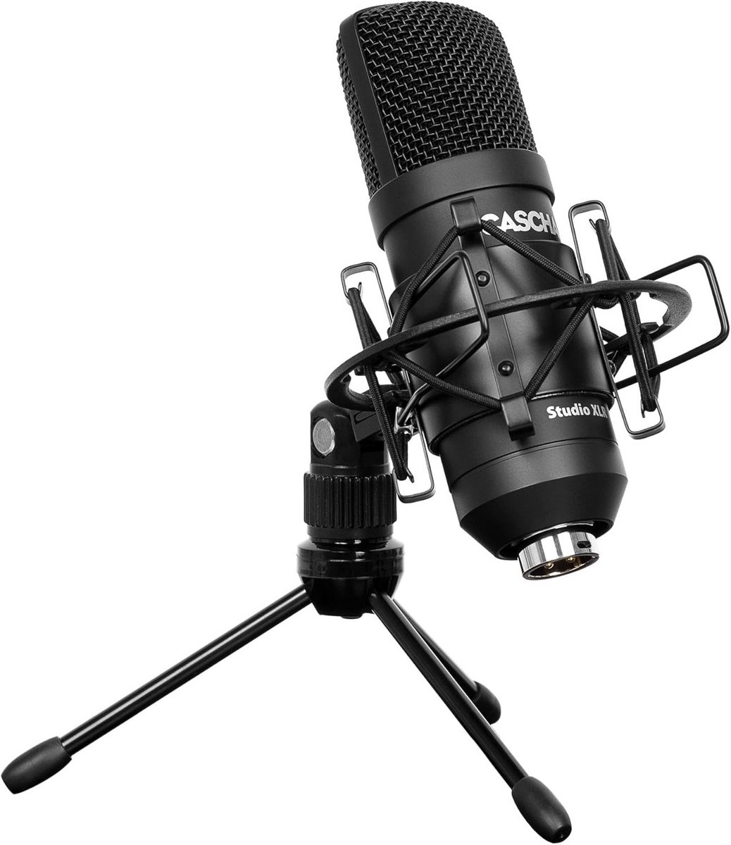 XLR Condensatormicrofoon Set met Tafelstandaard voor Studio, Podcasting en Streaming