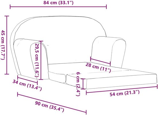 Opvouwbare Kinderfauteuil en Lounger - Comfortabele Kindermeubels Grijs van Klippik — afbeelding 5