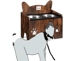 Pet play - voerbak - rollenspel - honden & katten verhoogte voerbak - hout - roleplay - natuurlijk ook leuk voor je echte huisdier