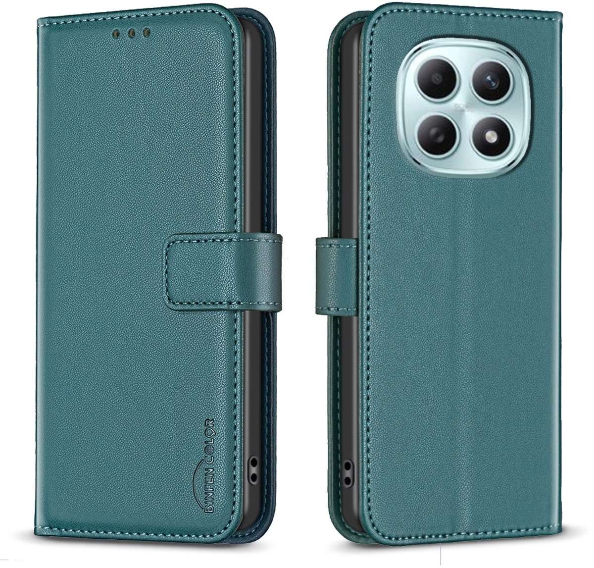 BINFEN Hoesje - Geschikt voor Xiaomi Redmi Note 15 / Poco M8 Hoesje - BINFEN Book Case - Groen