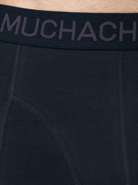Donkerblauwe Muchachomalo boxershort met naden en een elastische band met logo.