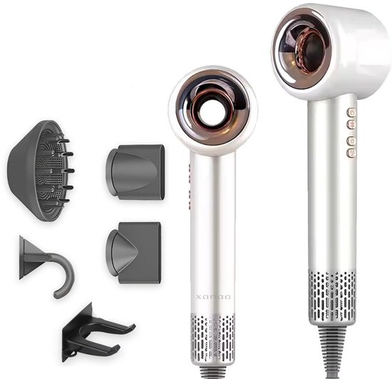 XANAA - Luxe Föhn met Diffuser Wit - 4 in 1 haardroger - XANAA® - €69,00