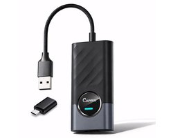 CarMe 2-in-1 CarPlay Dongle PLUS - Met Extra Apps - Ondersteunt Youtube & Netflix - Draadloos CarPlay & Android Auto - Android Auto Dongle - Zwart