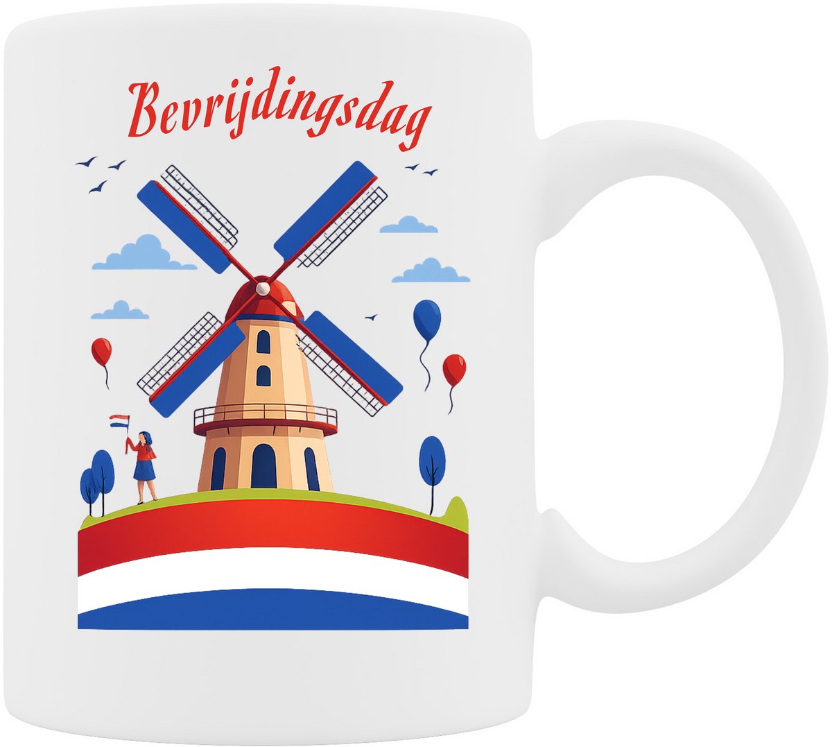 Mok - Bevrijdingsdag Windmolen - Het perfecte cadeau voor Bevrijdingsdag