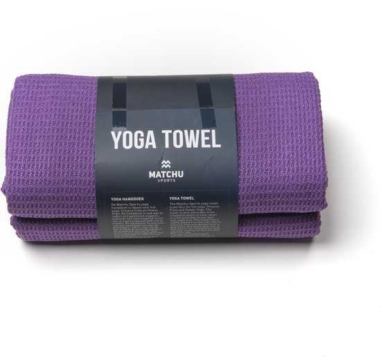 Foto: Matchu sports yoga handdoek yoga handdoek anti slip yoga towel 183 x 61 cm royal purple