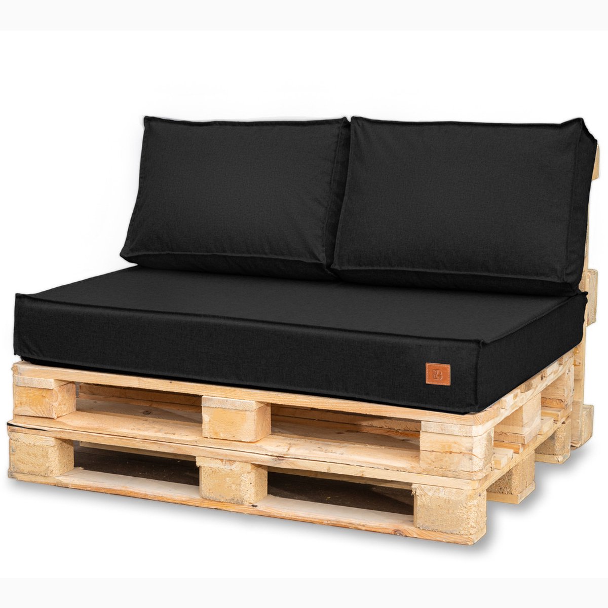 Blomster Outdoor - Tuinkussens Set voor Palletmeubels - Waterafstotend - Europallet - 120x80x15 cm