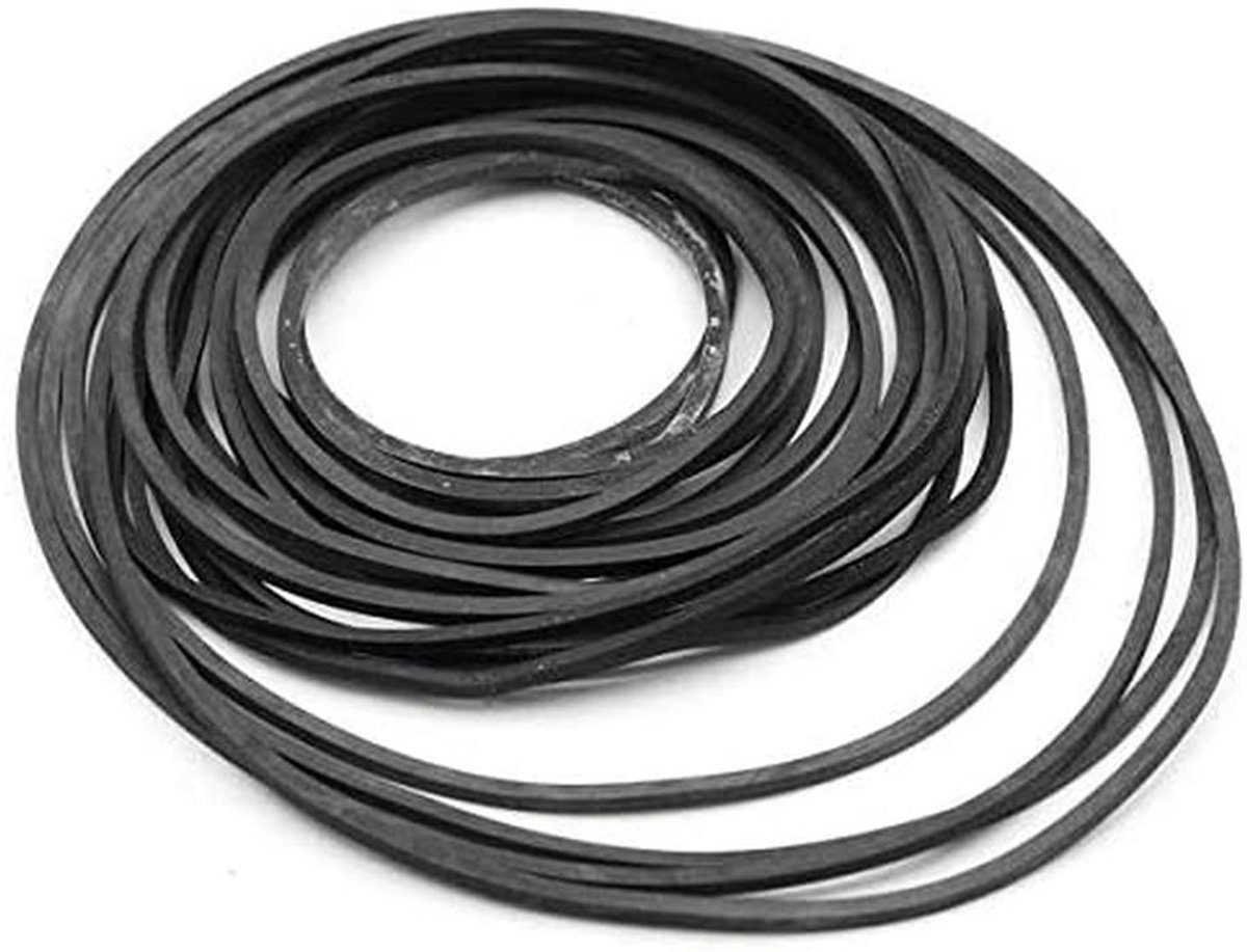 50 Stuks Universele Cassettedeck Reparatieriemen Mix Set (40-135MM Vierkant)