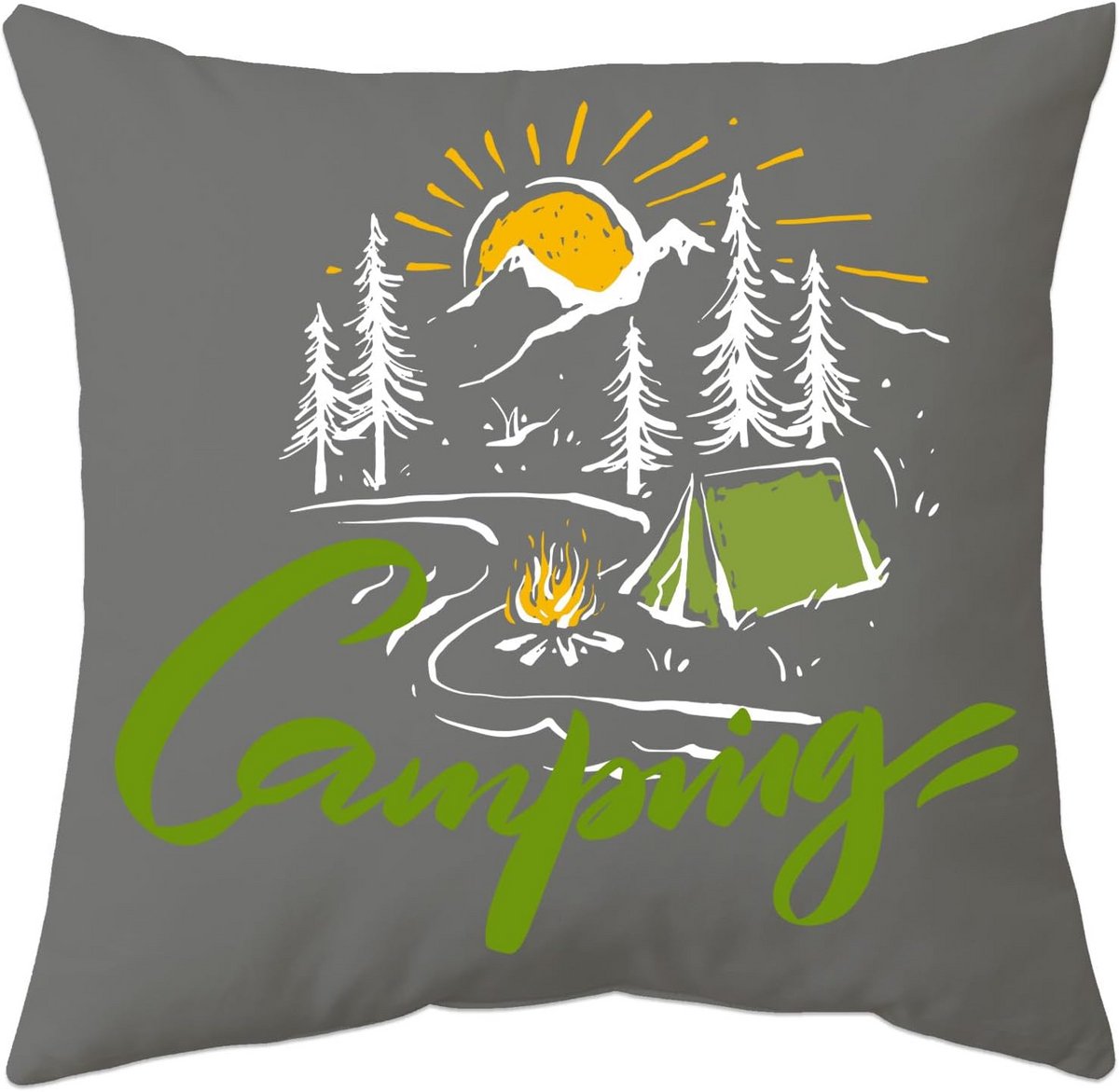 Decoratief Camping Kussen 45x45 | Sfeervol Outdoor Kussen voor Camper en Tent