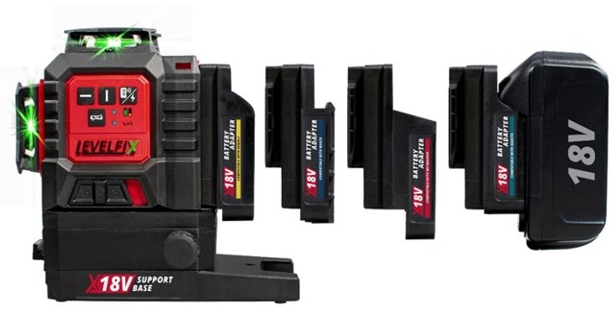 Levelfix X18V Smart Battery Adapter - voor Milwaukee