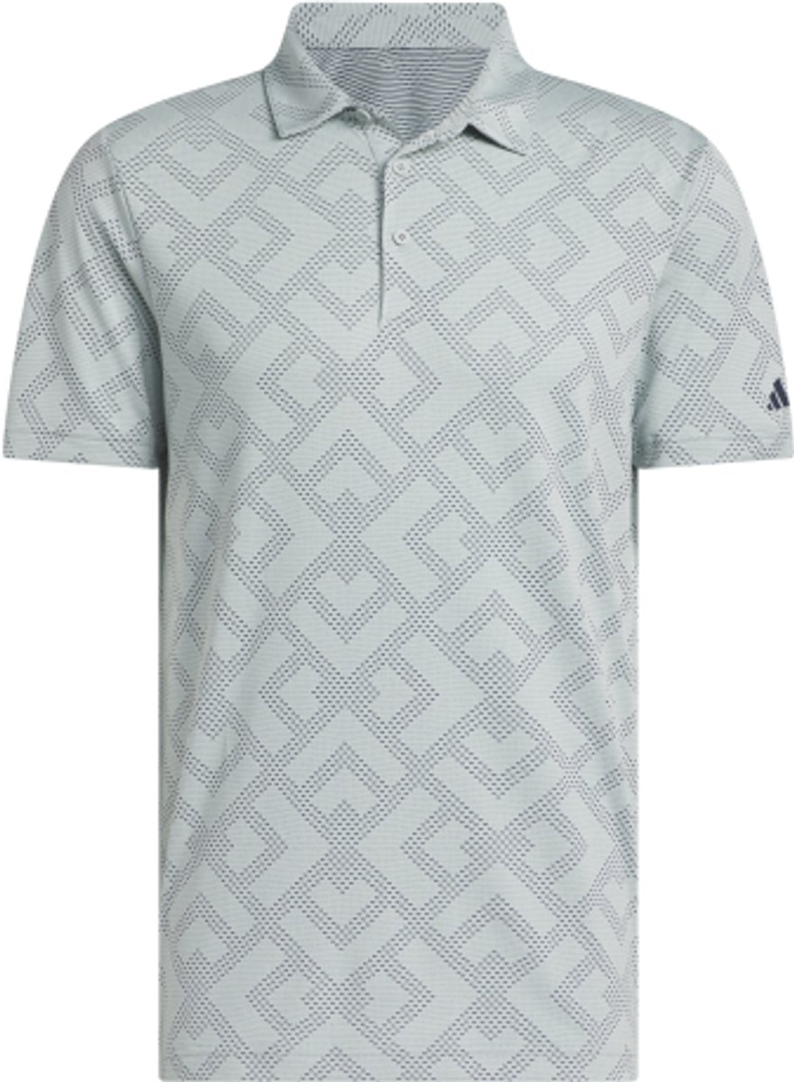 Adidas Ultimate CLSN Jacquard Heren Golfpolo Wosa Groen