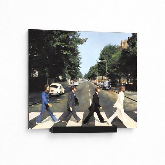Promount LP-houder met Abbey Road albumhoes van The Beatles.