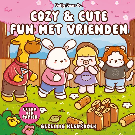 Cozy & cute kleurboek Belly Bean Co. - Cozy & cute fun met v ... - cover
