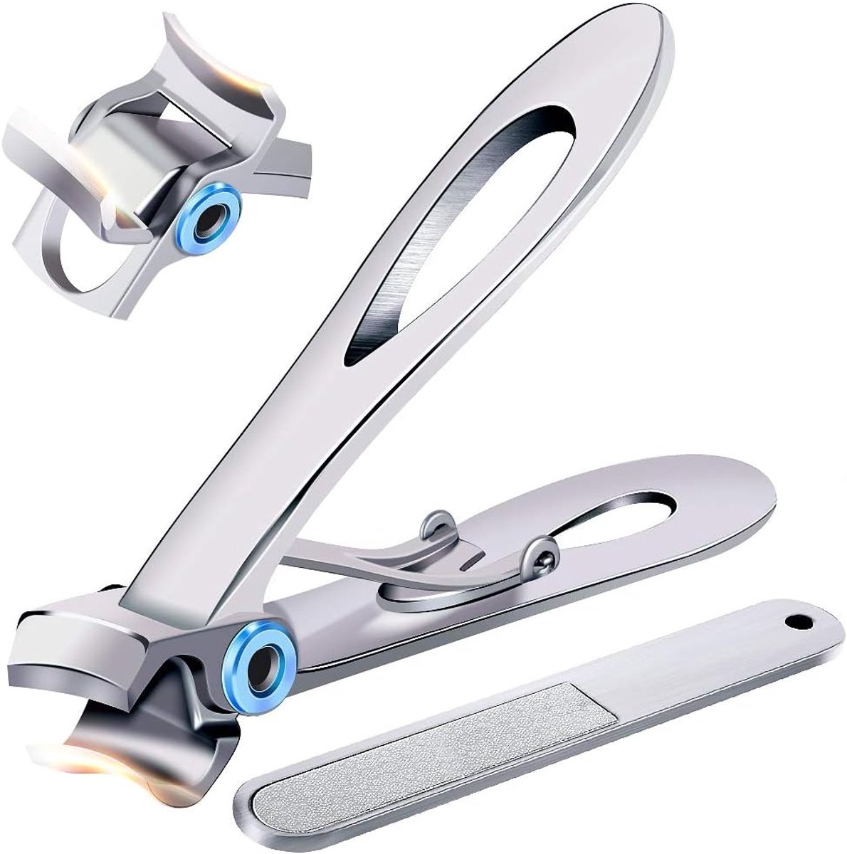 Nagelknipper voor dikke nagels - RVS Heavy Duty, extra brede opening