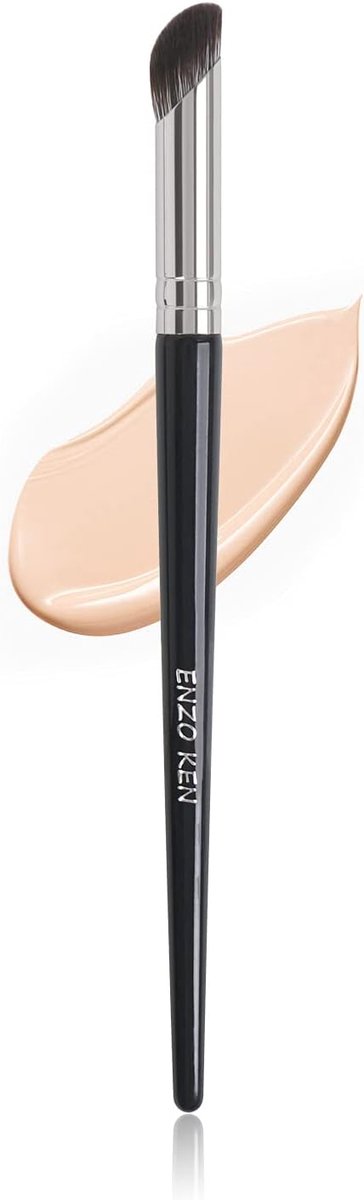 Hoekige Concealer- en Oogschaduwborstelset - Precisie voor Gezichtscontouren en Ogen
