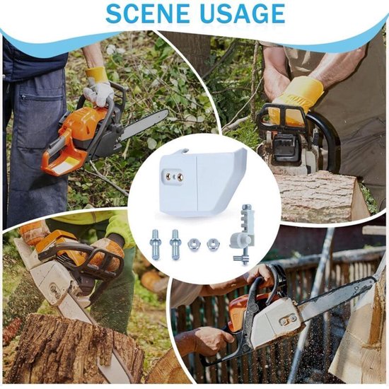 Geschikt voor Kettingwielkap met kettingspanner voor STIHL kettingzaag MS170 MS180 017 018 MS210 MS230 MS250 021 023 025, kettingkast + spanner + bout en moer 6 in 1 van Merkloos	 — afbeelding 4