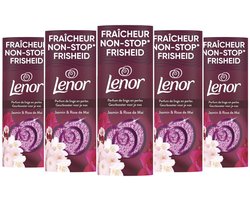 Lenor Geurbooster Jasmijn & Rose de Mai - 5 x 155 Gr Voordeelverpakking 60 Scoop
