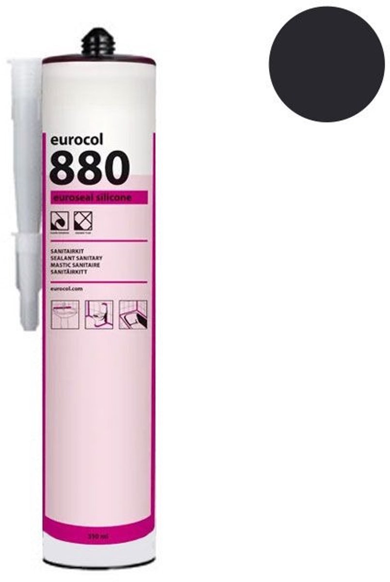 Eurocol 880 Euroseal siliconenkit antraciet 310 ml