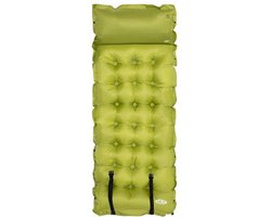 NILS CAMP NC4018 - Zelfopblaasbare Mat met Kussen - Compact - Donkergrijs