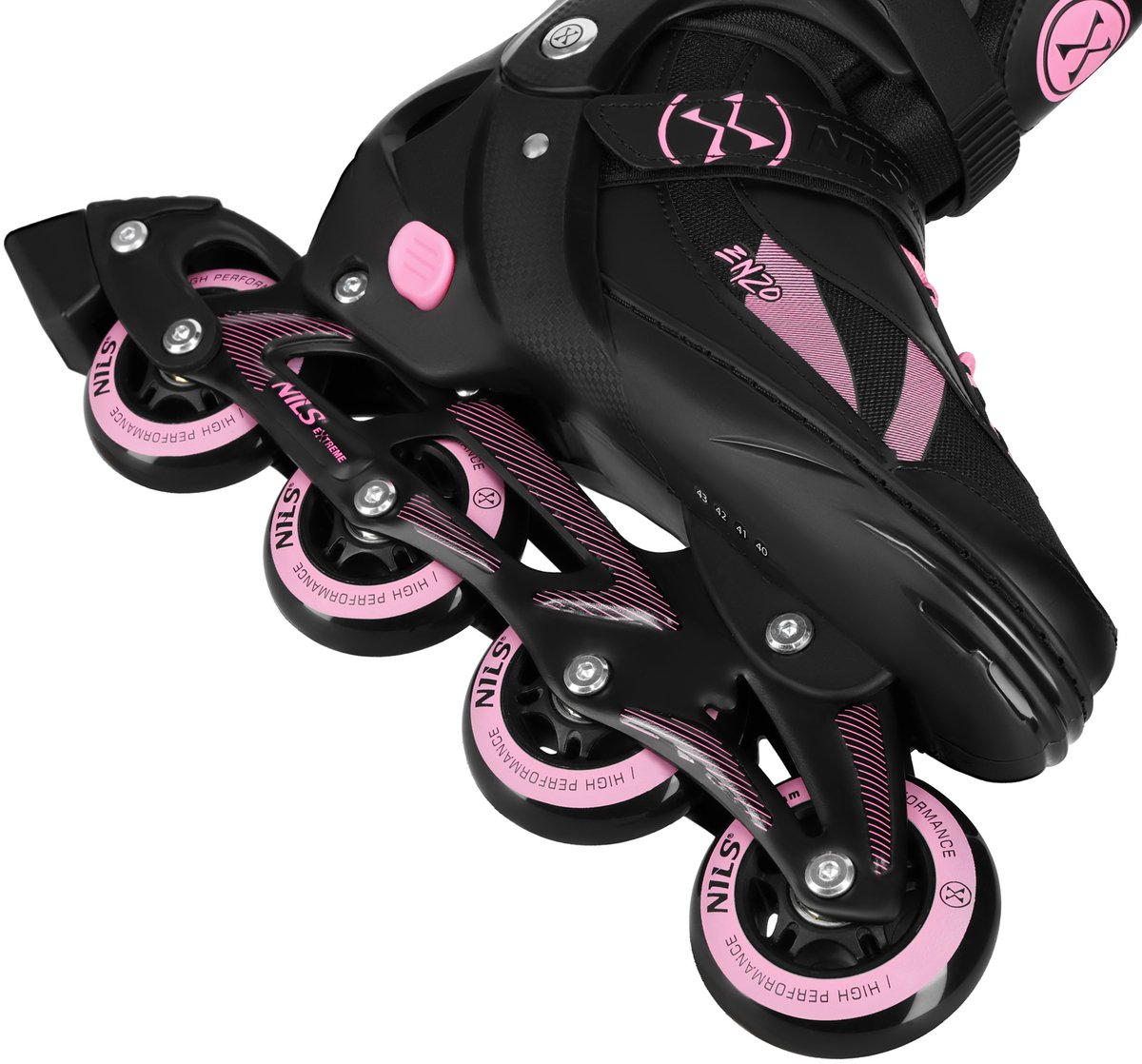 Nils Extreme NH382 Rolschaatsen 2-in-1 Verwisselbare Ploeg – XS Roze