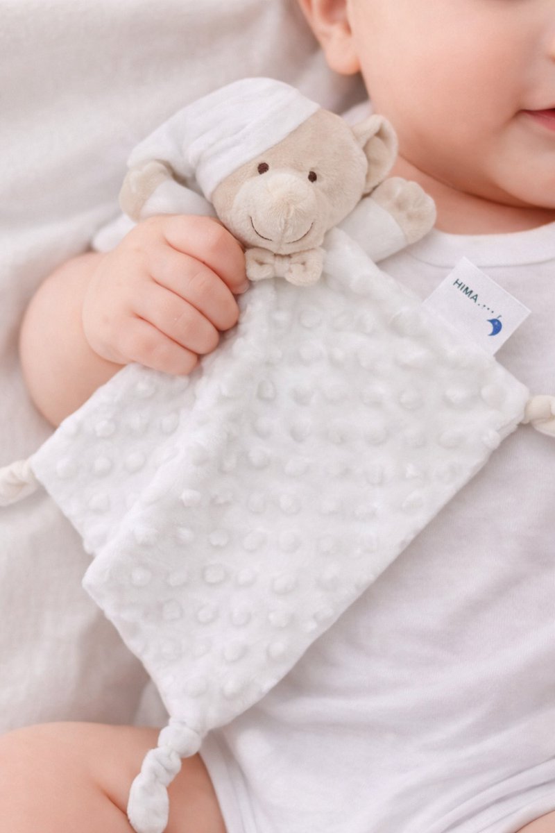 Interbaby Knuffeldoekje Beer Junior 28 X 17 Cm Polyester Crème
