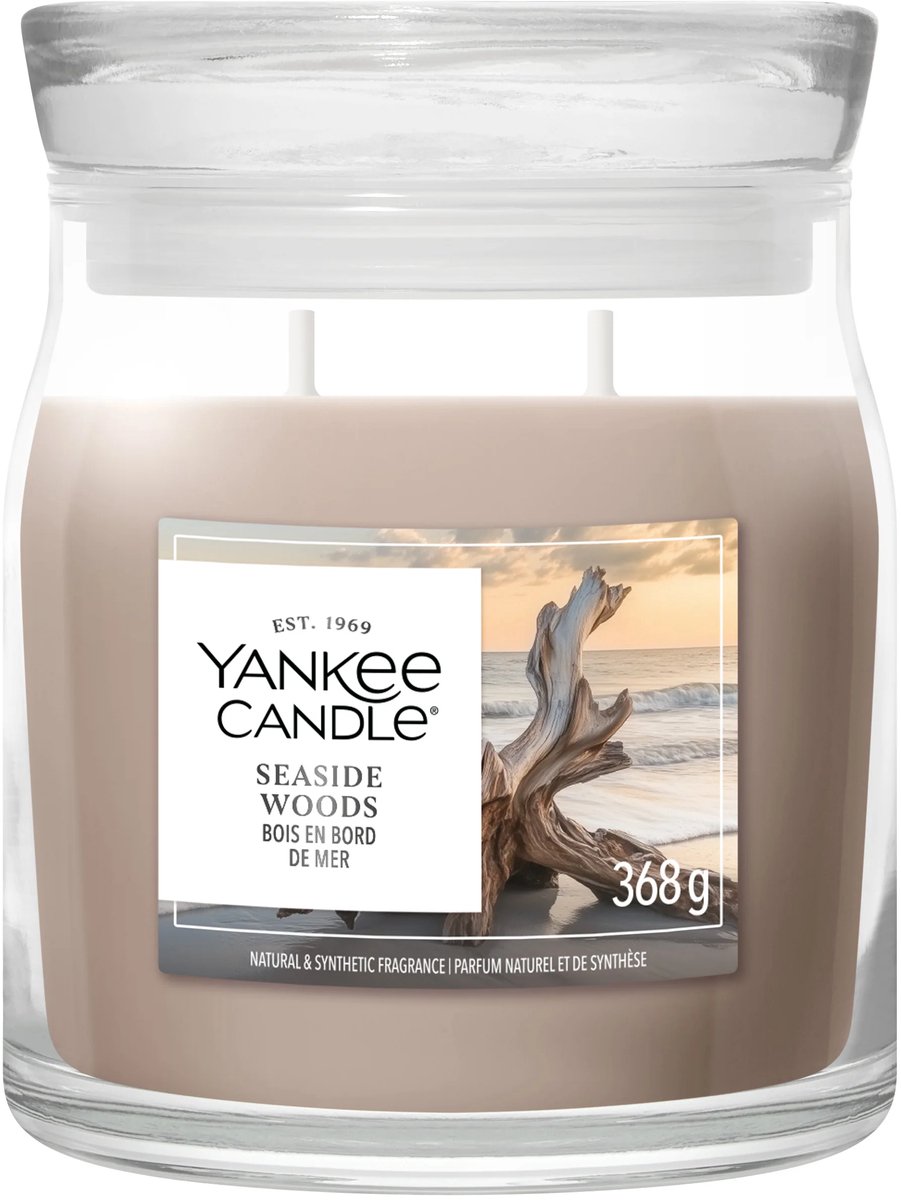 Yankee Candle - Seaside Woods Medium Jar - tot 50 branduren