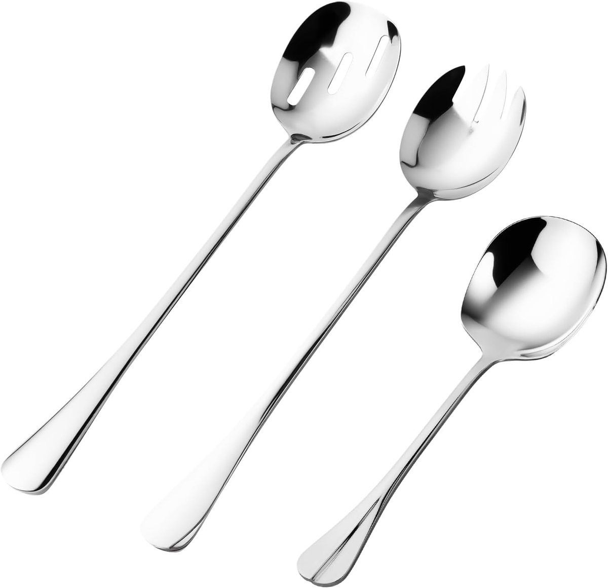 Roestvrijstalen slabestek set 3 delig - ergonomisch, vaatwasmachinebestendig