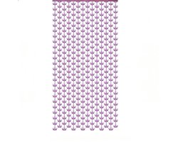Koningsdag accessoires - Sparkling Laser Purple Crown Pattern – Decoratie voor Koningsdag – Kroon-lamettagordijn – 100 x 200 cm (per stuk) – 3-pack
