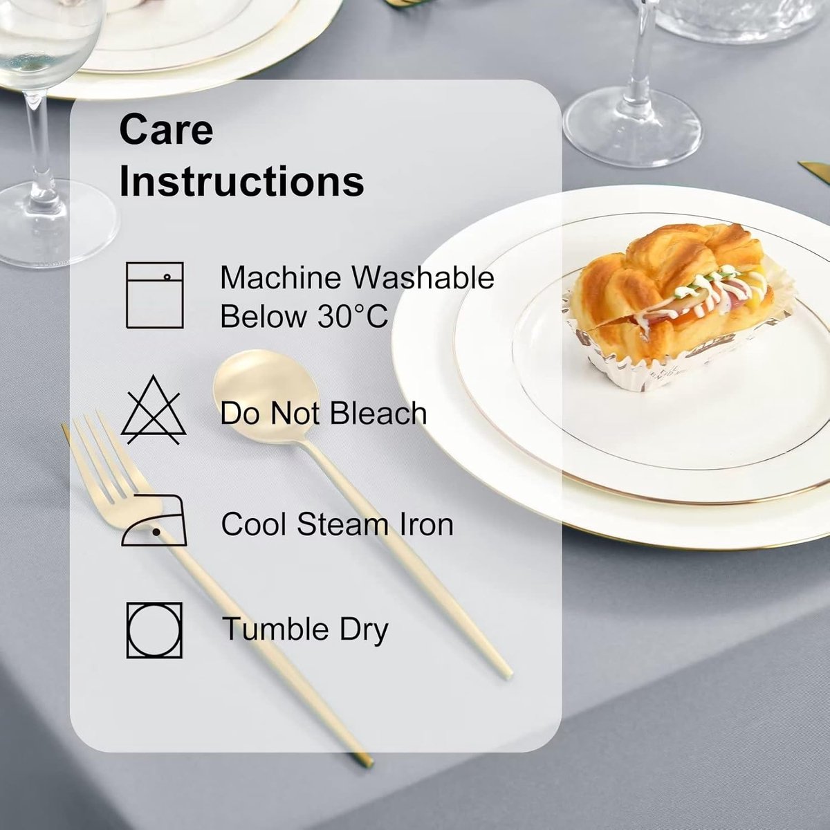 Waterdicht vlekbestendig tafelkleed 130x220cm linnenlook