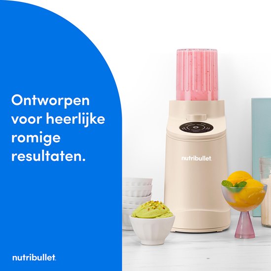 Nutribullet Chill IJsmachine Beige - 500W - 5 Programma's - Roomijs, Sorbet, Gelato en Frozen Yogurt van Merkloos — afbeelding 4