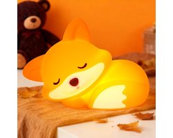 LED Fox Nachtlampje - Oplaadbaar & Dimbaar - Siliconen Knijplamp