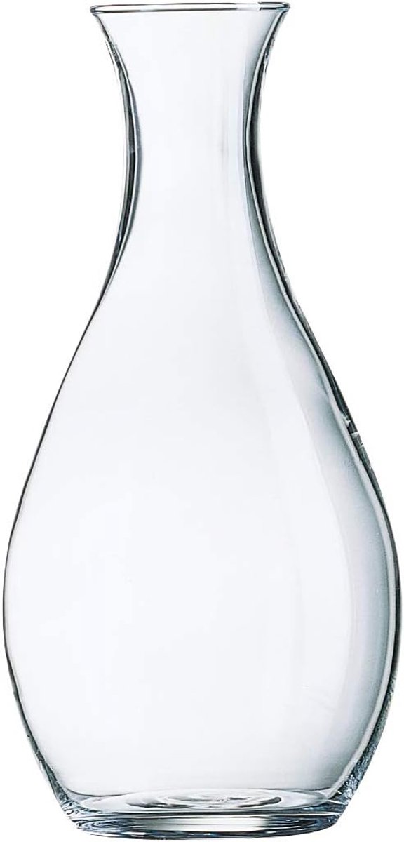 Elegante glazen karaf 1000 ml transparant