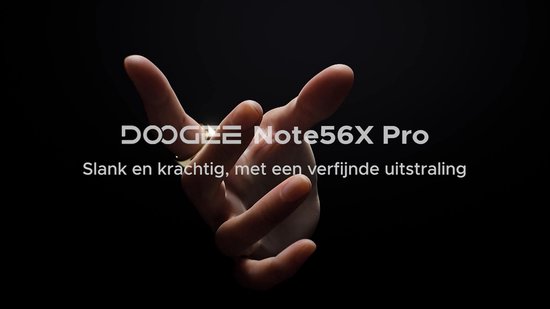 DOOGEE NOTE 56 X PRO - Smartphone - Android 16 - 32 GB RAM + 128 GB ROM / 2 TB TF - 6150 mAh - 8,45 mm ultraslank - 6,56 inch HD+ - 13 MP + 8 MP - NFC - Face ID - Gemini AI - GPS - Primaire