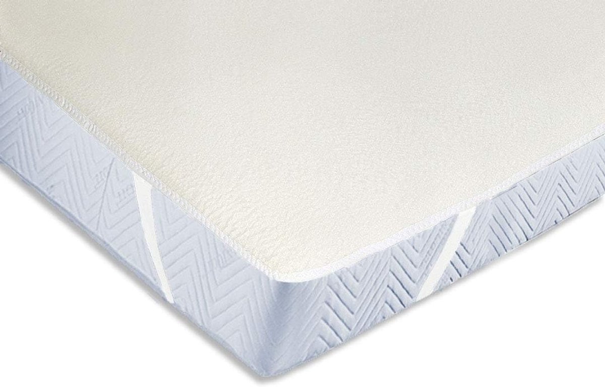 Katoenen Molton Matrasbeschermer 120x200 cm met Hoekrubbers