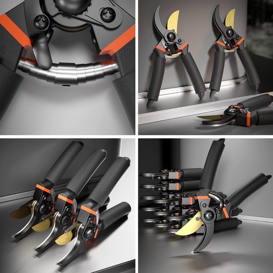 Snoeischaren - Snoeischaar - Tuinschaar - Takkenschaar - Titanium Gecoat Lemmet Van Hoogwaardig Koolstofstaal - Kan Takken Tot 3 Cm Dik Knippen van Merkloos	 — afbeelding 2