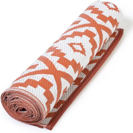 Buitentapijt - Terrace tapijt - Buiten Leven - UV-beschermend - 470 x 270 cm - Terracotta — afbeelding 4