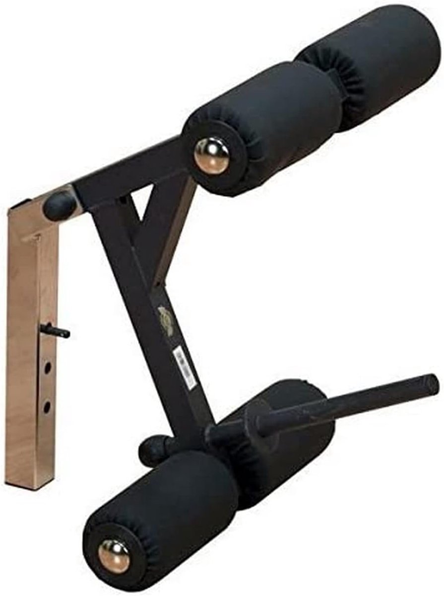 Been Trainingsaccessoire - Beenbuiger Beenstrekker - Kracht Training - Verstelbaar Op Trainingsbank - 43x51x13 cm - Zwart Grijs
