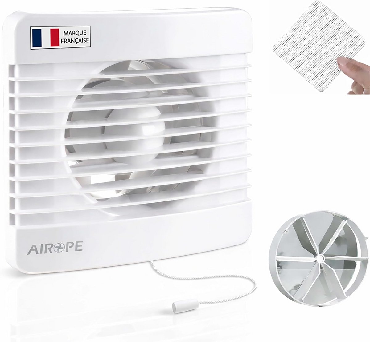 Badkamer Ventilator - Afzuigventilator Keuken - Vocht Verwijderen - Stil Met Trekschakelaa