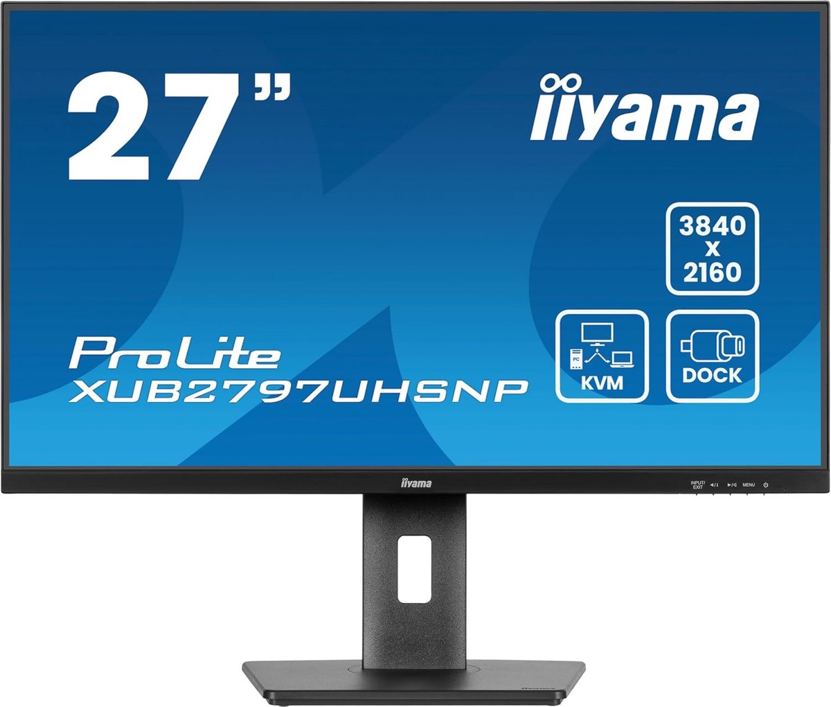 27 inch 4K UHD Monitor met IPS paneel, USB-C en ergonomische voet