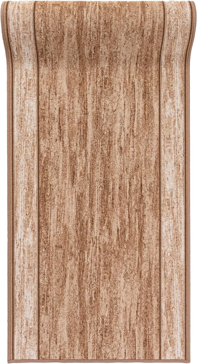 Antislip Tapijtloper Gemaakt van Duurzaam Materiaal, Gekleurd Beige, Metergoed, Laagpolig,