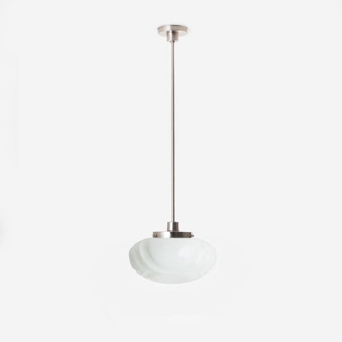 Hanglamp Nouveau Swing Coupe 20's Matnikkel - Art Deco Trade
