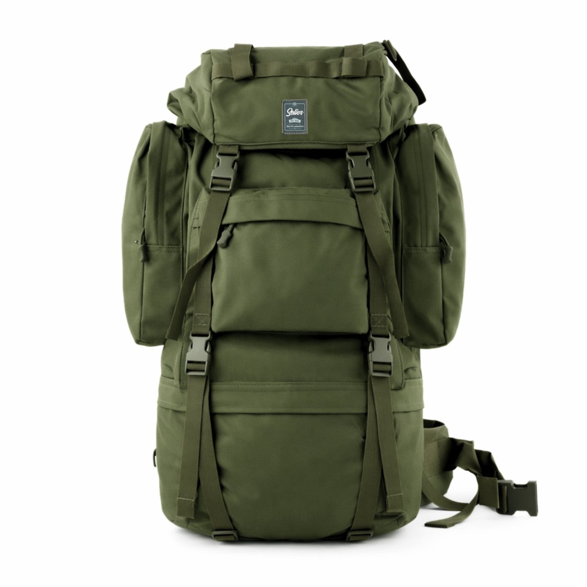 Solier Outrider SV26 - Tactische Rugzak 55L - MOLLE Systeem - Verstelbare Schouderbanden en Heupgordel - Outdoor Trekking Rugtas - Groen