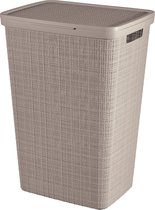 Curver Jute Wasmand met deksel - 58 liter - Taupe
