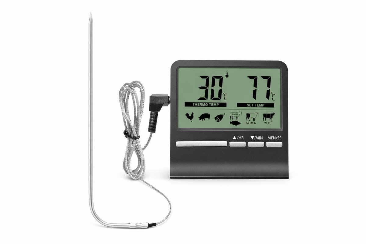 Kerntemperatuurmeter - Kernthermometer BBQ - BBQ Thermometer - Vleesthermometer