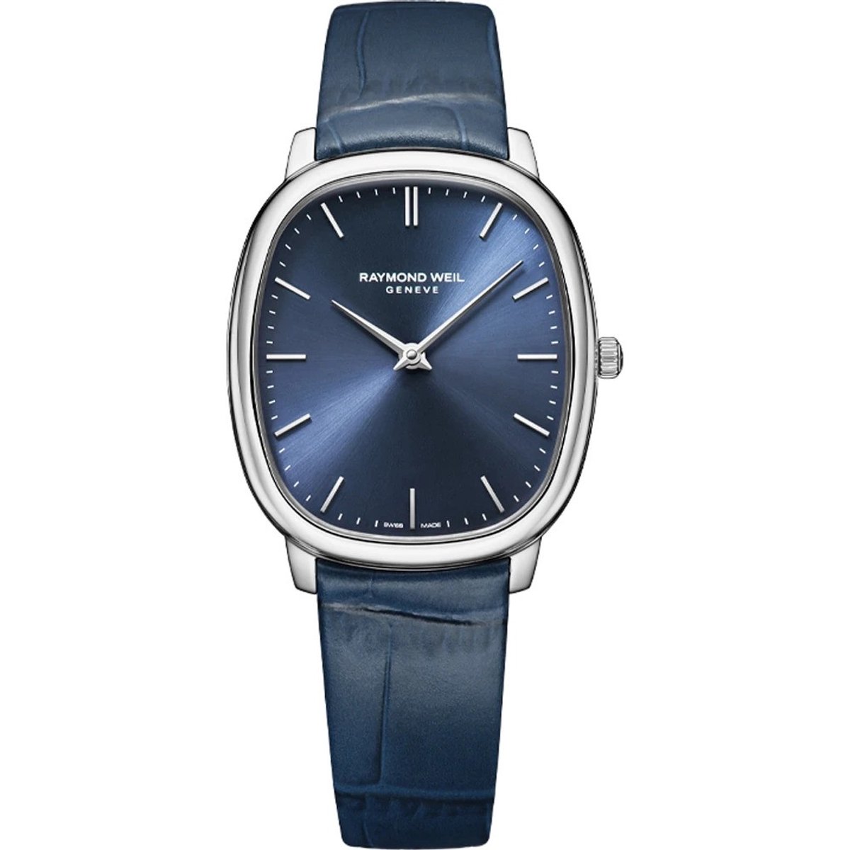 Raymond Weil Toccata 5280-STC-50001 Horloge - Leer - Blauw - Ø 33 mm
